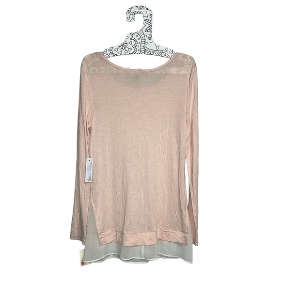 🆕 Chelsea28 Long Sleeve Blouse Pink Peach / Rose - Picture 2 of 8